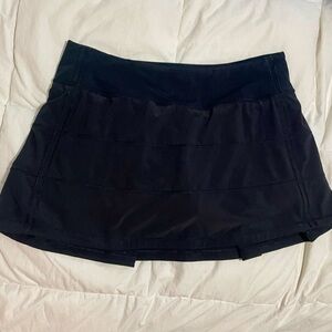 Lululemon Pace Rival Mid-rise Skirt BLACK Sz 6